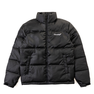 Puff Patchwork Eco-friendly Leather Winter Jacket